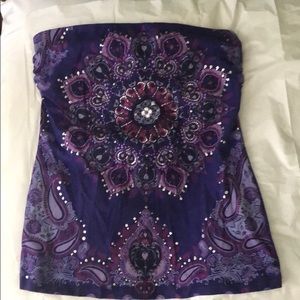 No boundaries purple tube top